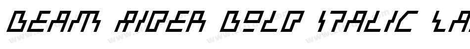 Beam Rider Bold Italic Laser字体转换